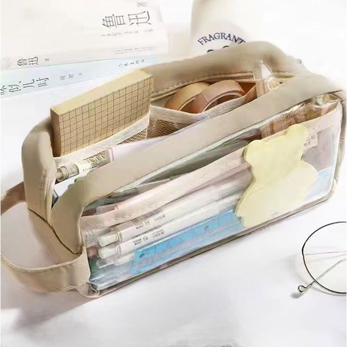 ペンポーチ 透明 通販 ペンケース 筆箱 ふでばこ クリアペンケース 痛ペンケース クリア 大容量 筆入れ 推し活 コスメポーチ 中学生 高校生 小学生 ペンポーチ |  | 12