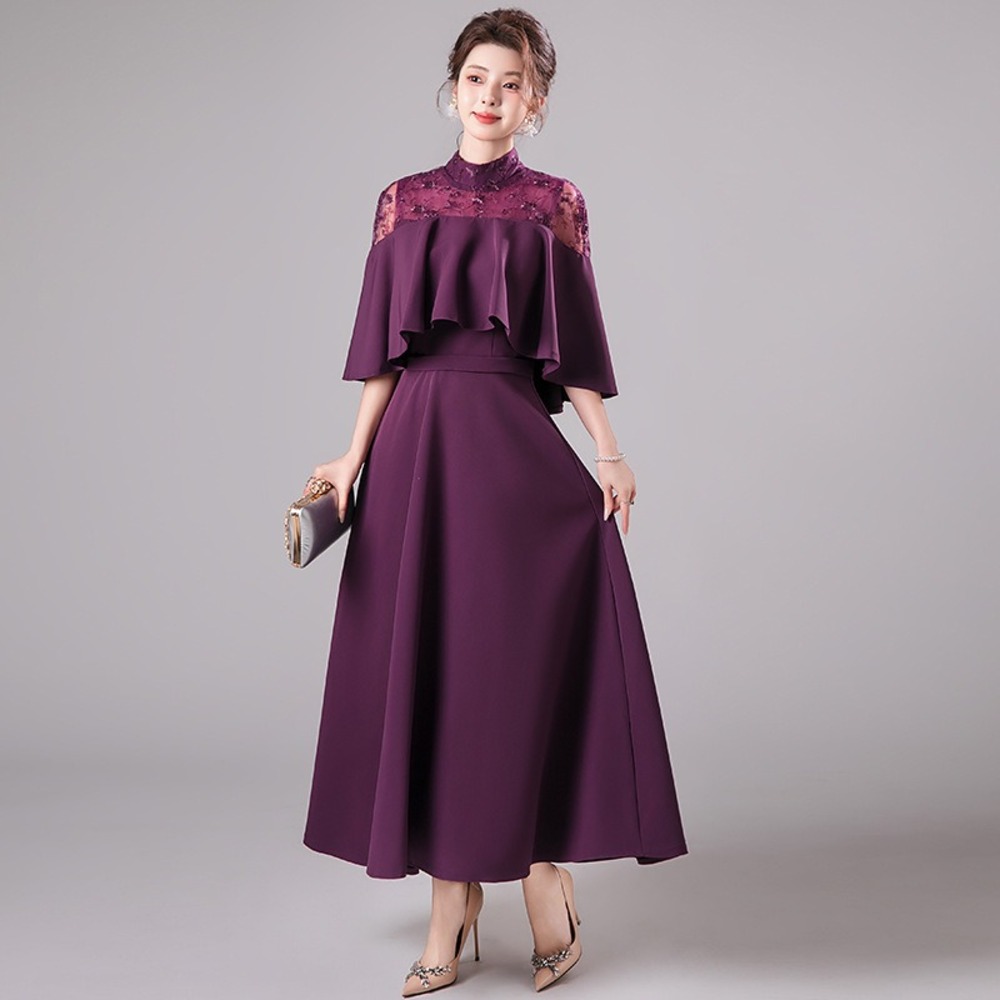 パーティ ドレスワンピース 通販 ロングワンピース フォーマルワンピース ワンピース パーティーワンピース フリル半そで セレモニーワンピース | BACKYARD FAMILY | 06