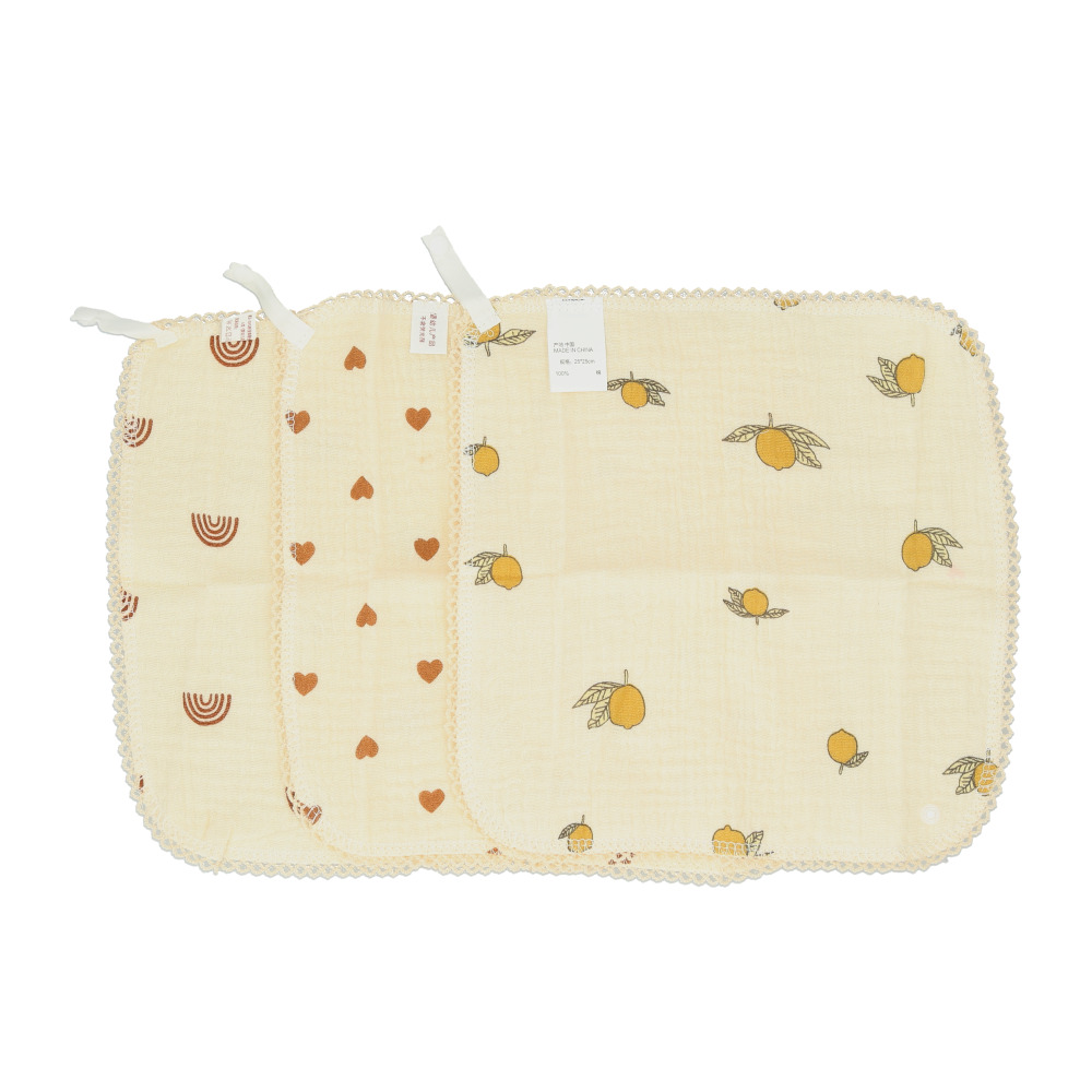 ガーゼハンカチ 赤ちゃん 通販 3枚セット ループタオル ループ付きタオル スタイ ガーゼ 綿 よだれかけ ボタン付き ハンドタオル 女の子 男の子 ガーゼハンカチ |  | 01