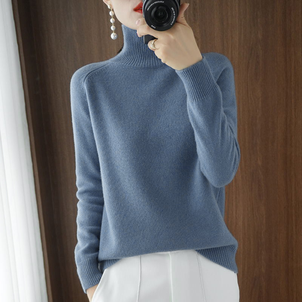 セーター ニット 秋 冬 レディース 通販 ニットセーター タートルネック カットソー ラグラン袖 プルオーバー 長袖 手洗い やや厚手 洗える しっとり セーター | BACKYARD FAMILY | 08