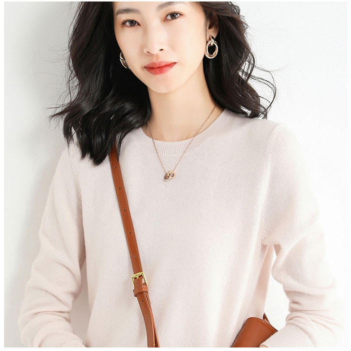 セーター ニット 秋 冬 レディース 通販 ニットセーター 丸首 タイト 長袖 きれいめ ストレッチ 伸縮性 あったか あたたかい ソフト 柔らかい セーター |  | 03