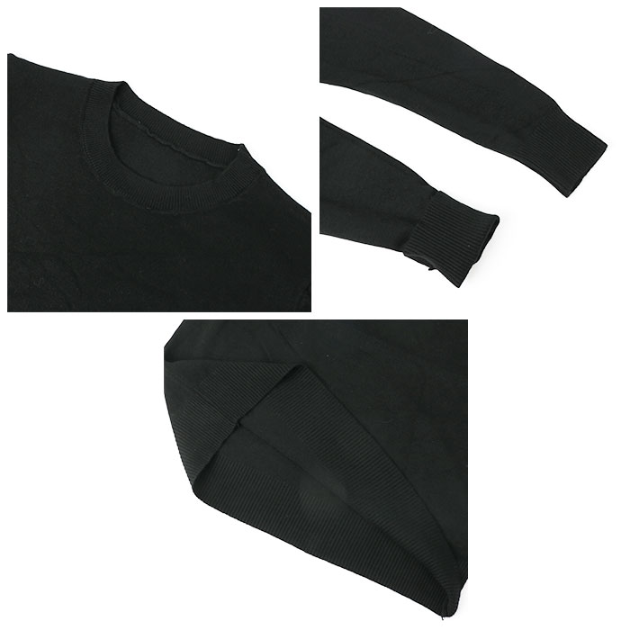 セーター ニット 秋 冬 レディース 通販 ニットセーター 丸首 タイト 長袖 きれいめ ストレッチ 伸縮性 あったか あたたかい ソフト 柔らかい セーター |  | 09