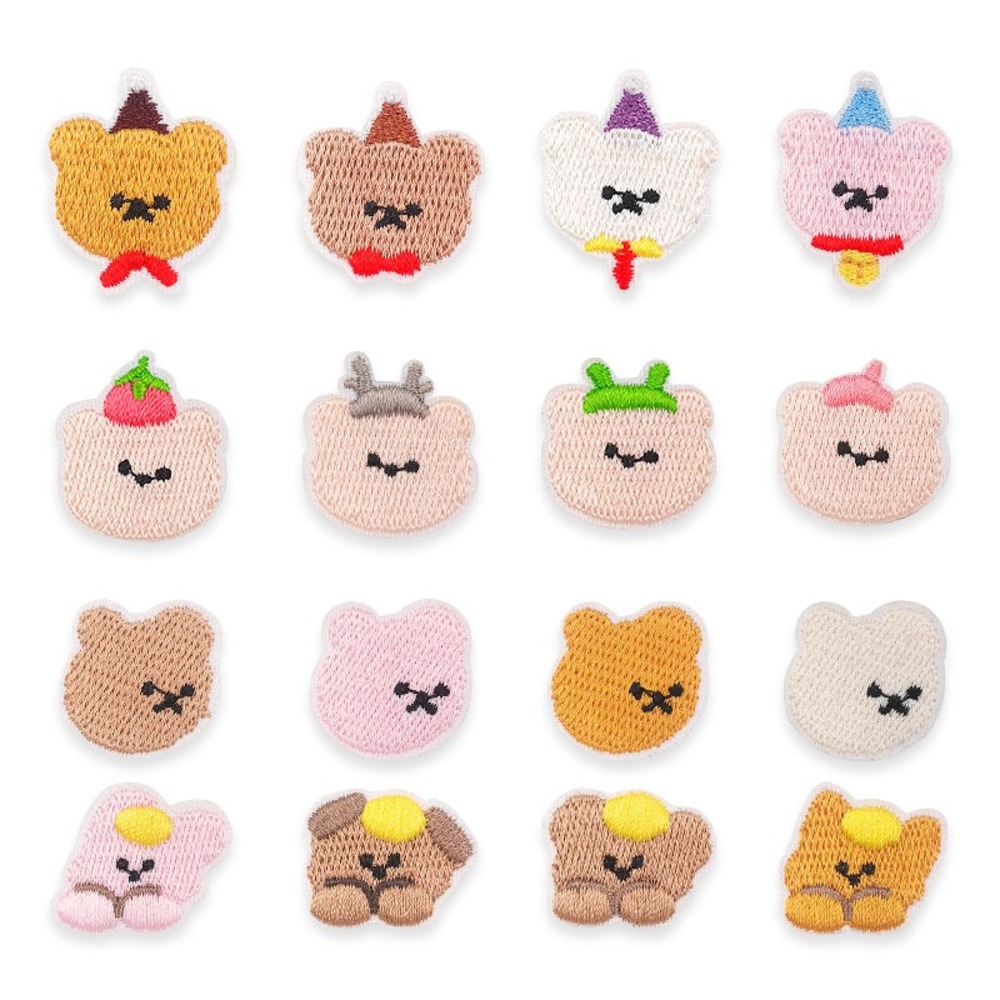 ワッペン アイロン 動物 通販 アップリケ 刺繍ワッペン 刺繍アップリケ 刺繍 小さい おしゃれ くま クマ かわいい ワンポイント 小さめ 可愛い ワッペン |  | 01