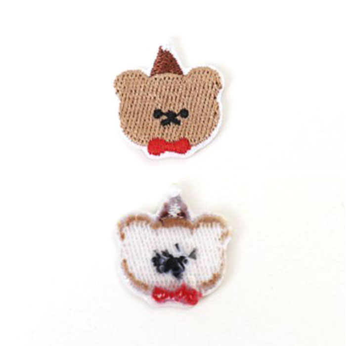 ワッペン アイロン 動物 通販 アップリケ 刺繍ワッペン 刺繍アップリケ 刺繍 小さい おしゃれ くま クマ かわいい ワンポイント 小さめ 可愛い ワッペン |  | 08