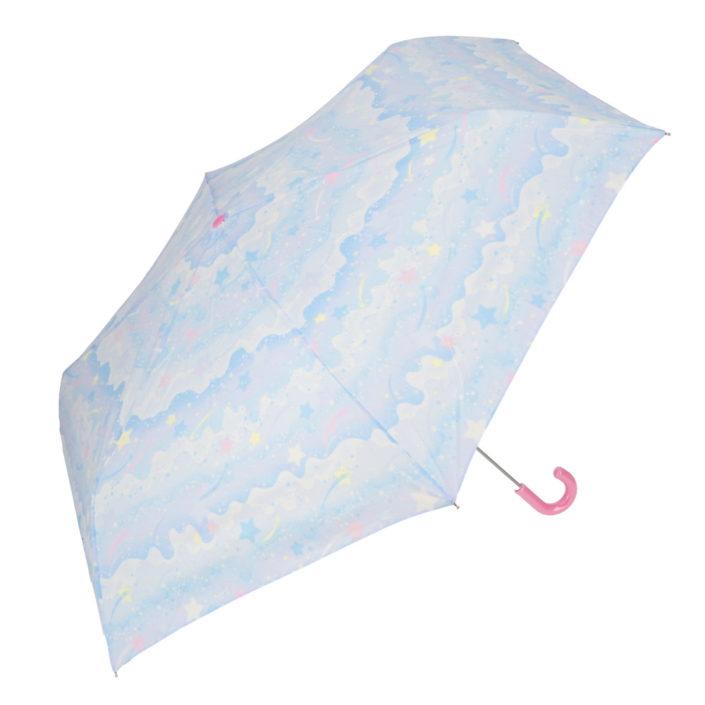 折りたたみ傘 子供用 女の子 通販 55 センチ cm 折り畳み傘 おしゃれ かわいい コンパクト こども 子ども 手開き 小学生 3段式 軽量 ガールズ 折りたたみ傘 | ブランド登録なし | 03