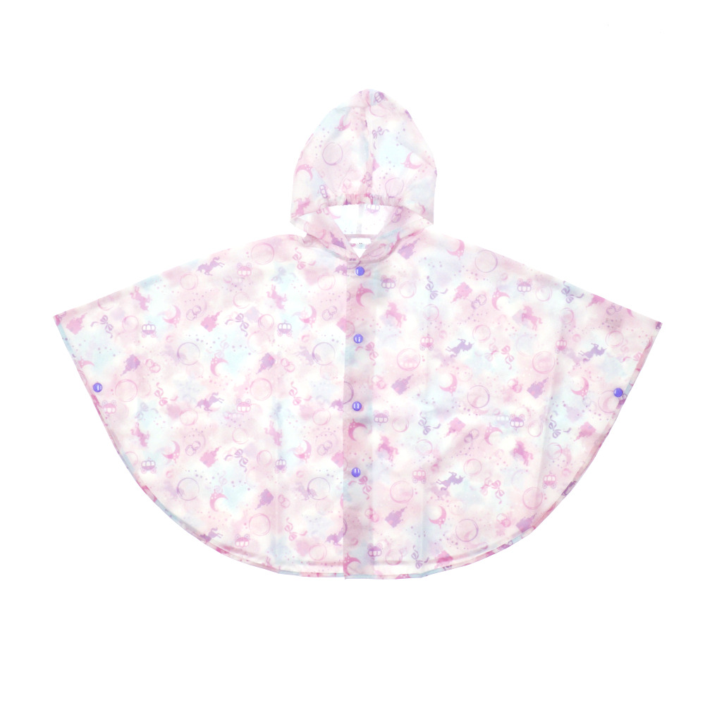 レインポンチョ 子供 女の子 通販 レインコート ポンチョ おしゃれ かわいい 子供用 こども 子ども 80 90 100 ベビー 園児 女児 ガールズ レインポンチョ | ブランド登録なし | 02