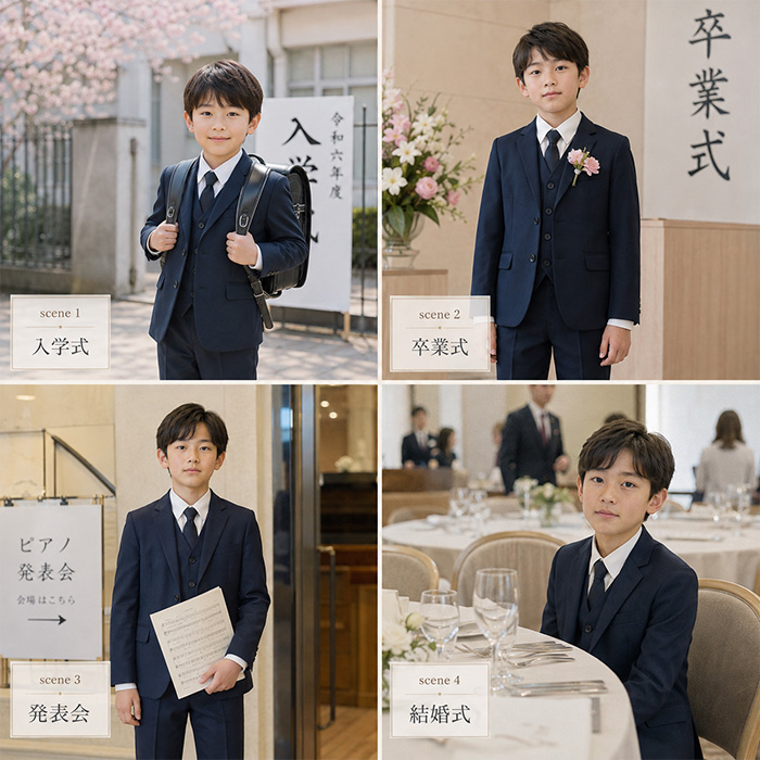 キッズ フォーマルスーツ 5点セット 通販 子供スーツ セットアップ 子どもスーツ キッズスーツ フォーマル 男子 男の子 おしゃれ 上品 上下セット キッズ | BACKYARD FAMILY | 10