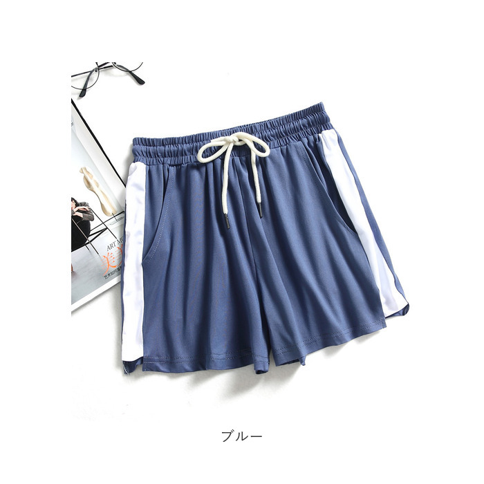 短パン レディース 通販 ショートパンツ サイドライン ショーパン ショート パンツ ボトムス ズボン ルームウエア 部屋着 ダンス チア ジム フィットネス 短パン |  | 10