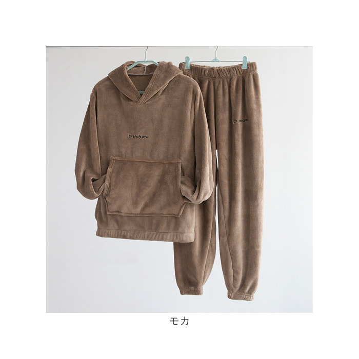 ルームウェア もこもこ 通販 パジャマ 部屋着 ナイトウェア 寝巻き パーカー フード フーディー フーディ 上下セット 室内着 ホームウェア 暖かい ルームウェア |  | 14