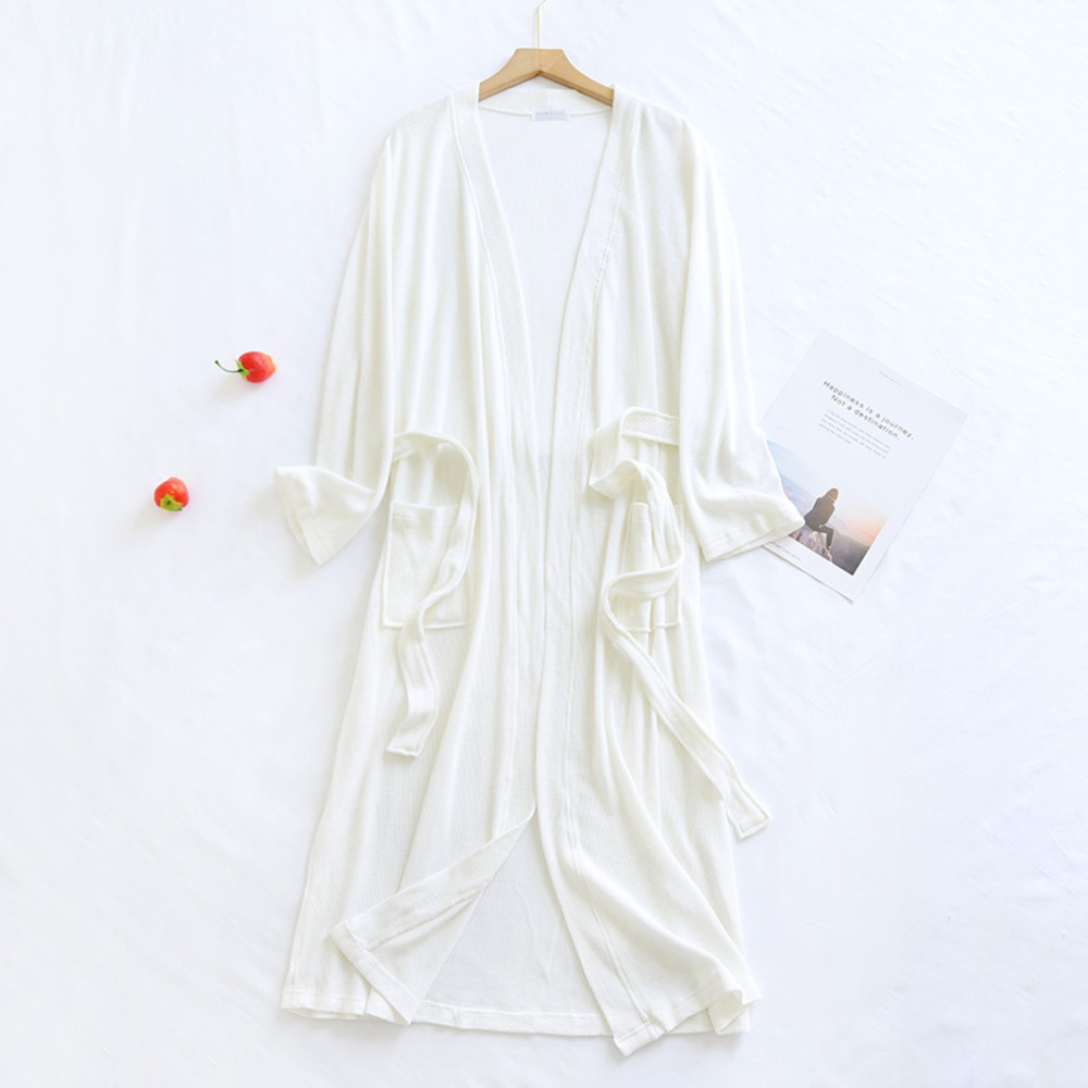 バスローブ ルームウェア 長袖 通販 ガウン ナイトガウン 部屋着 パジャマ 羽織 羽織り 薄手 レディース メンズ ユニセックス 薄い 吸水性 バスローブ | BACKYARD FAMILY | 01