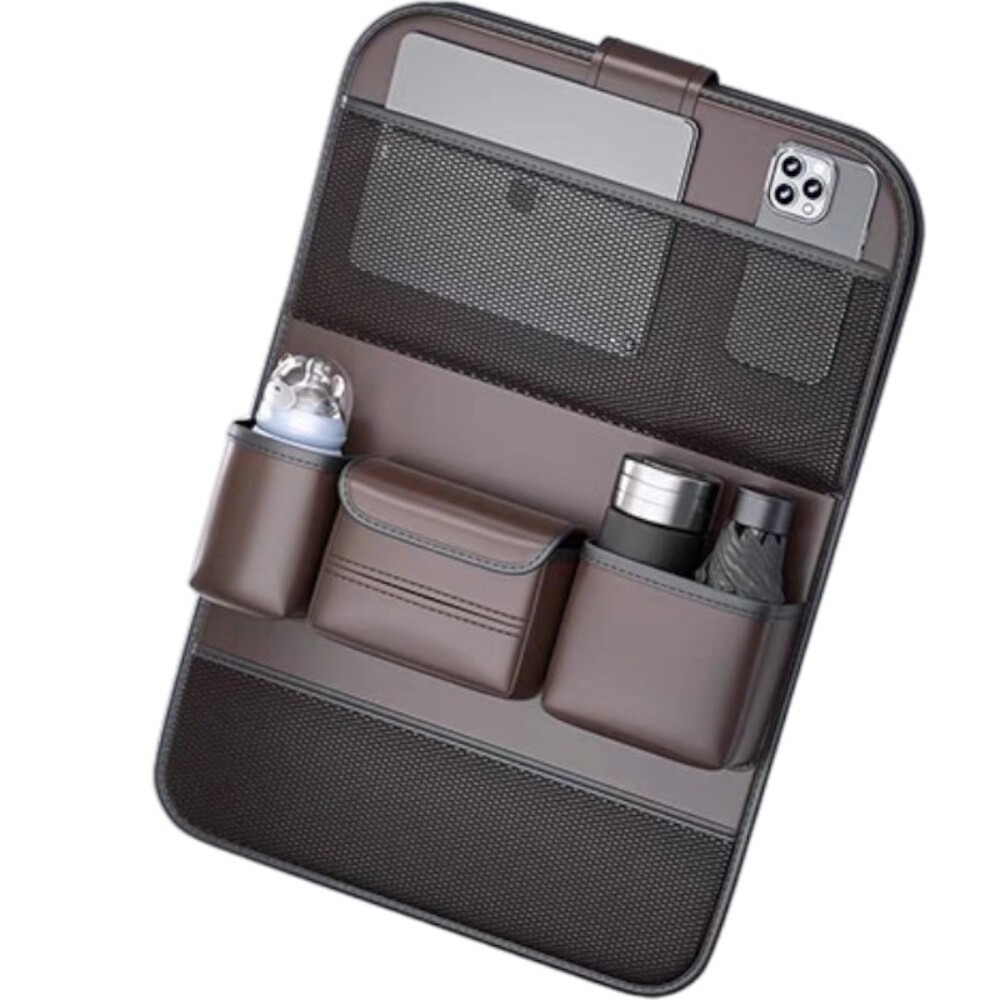 車用 収納ポケット 後部座席 通販 シートバックポケット 後部座席用 カー用品 後部座席収納 汚れ防止 大容量 ドリンクホルダー 折り畳みテーブル 車用 |  | 03