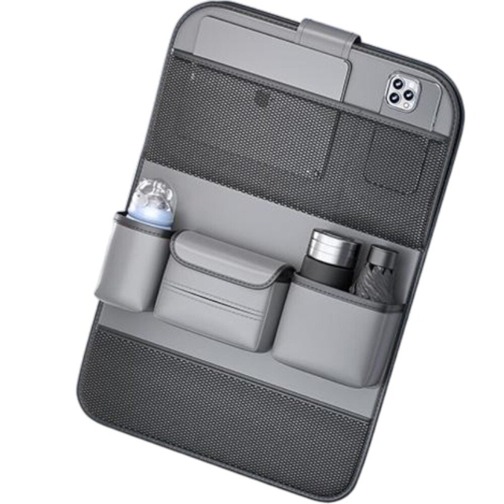 車用 収納ポケット 後部座席 通販 シートバックポケット 後部座席用 カー用品 後部座席収納 汚れ防止 大容量 ドリンクホルダー 折り畳みテーブル 車用 |  | 02