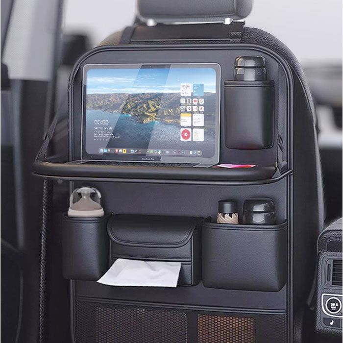 車用 収納ポケット 後部座席 通販 シートバックポケット 後部座席用 カー用品 後部座席収納 汚れ防止 大容量 ドリンクホルダー 折り畳みテーブル 車用 |  | 19