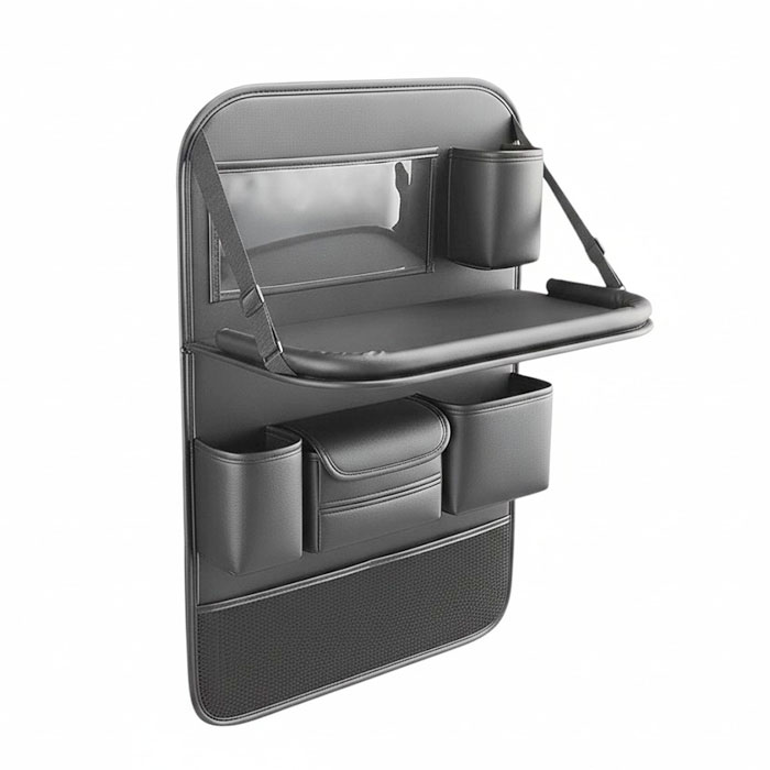 車用 収納ポケット 後部座席 通販 シートバックポケット 後部座席用 カー用品 後部座席収納 汚れ防止 大容量 ドリンクホルダー 折り畳みテーブル 車用 |  | 20