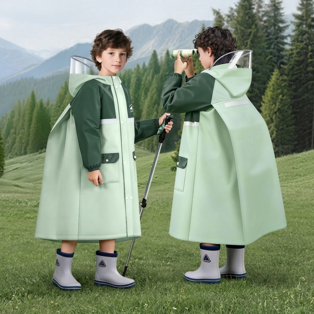 レインコート キッズ 子供 通販 ランドセル対応 カッパ 雨合羽 男の子 女の子 レインポンチョ 小学生 レインウェア レイングッズ 自転車 雨具 | BACKYARD FAMILY | 03