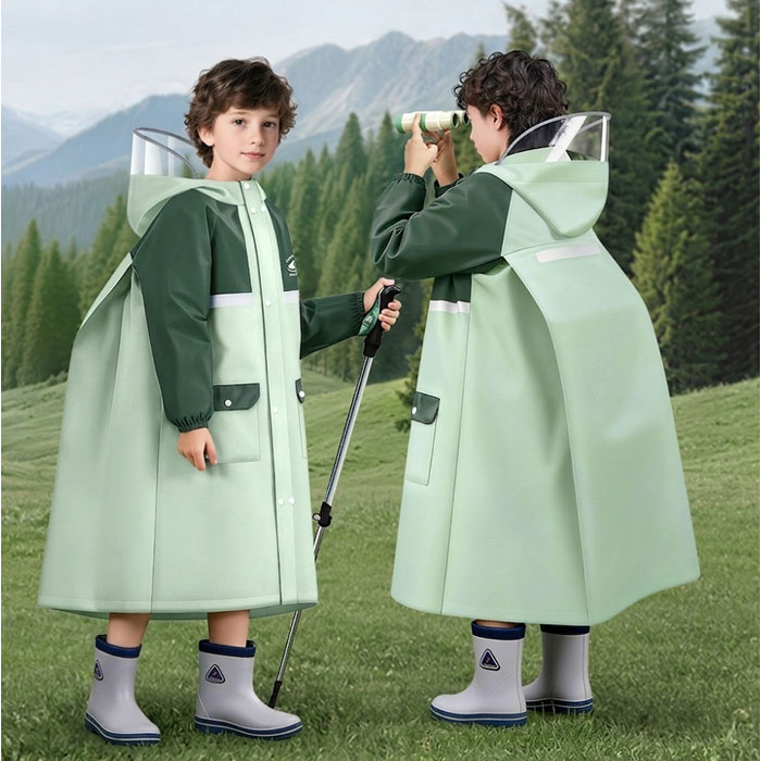 レインコート キッズ 子供 通販 ランドセル対応 カッパ 雨合羽 男の子 女の子 レインポンチョ 小学生 レインウェア レイングッズ 自転車 雨具 | BACKYARD FAMILY | 07