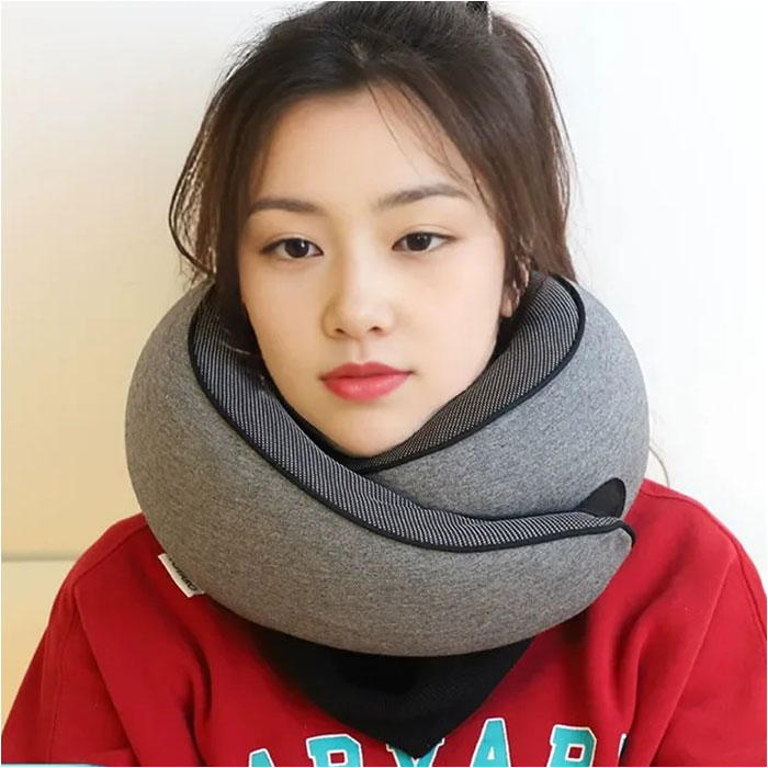 ネックピロー クッション 低反発 通販 首枕 ネッククッション 枕 携帯枕 首サポート ピロー 首 ネック 快適 コンパクト カバー付き 飛行機用 ネックピロー | BACKYARD FAMILY | 12