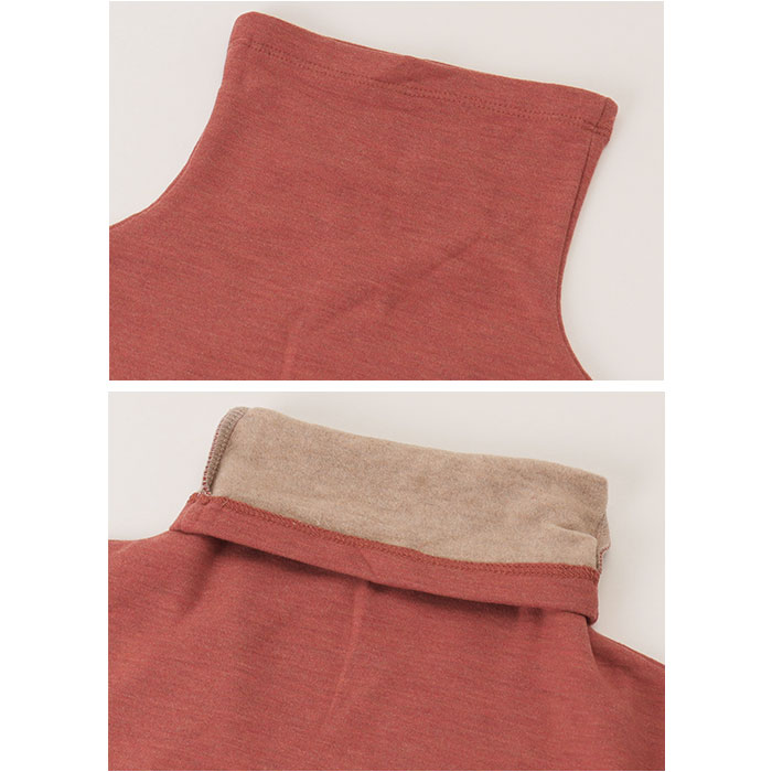 タートルネック インナー レディース 長袖 通販 インナーシャツ アンダーシャツ カットソー ハイネック 大きいサイズ 裏起毛 防寒 あったか きれいめ |  | 06