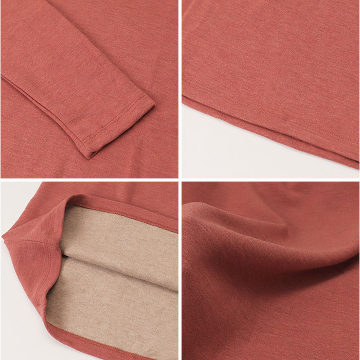 タートルネック インナー レディース 長袖 通販 インナーシャツ アンダーシャツ カットソー ハイネック 大きいサイズ 裏起毛 防寒 あったか きれいめ |  | 07