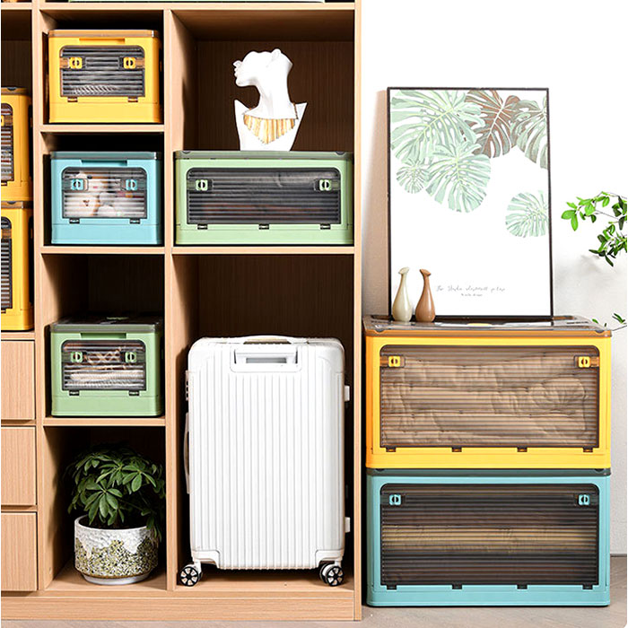 【3個セット】大容量 折り畳み 収納ボックス 衣装ケース キャスター付 収納ボックス 折り畳み キャスター付き 大容量 通販 衣類収納 収納