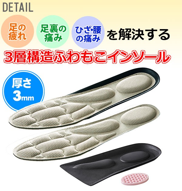 インソール レディース ゆきちゃんのお悩み解決インソール 衝撃吸収