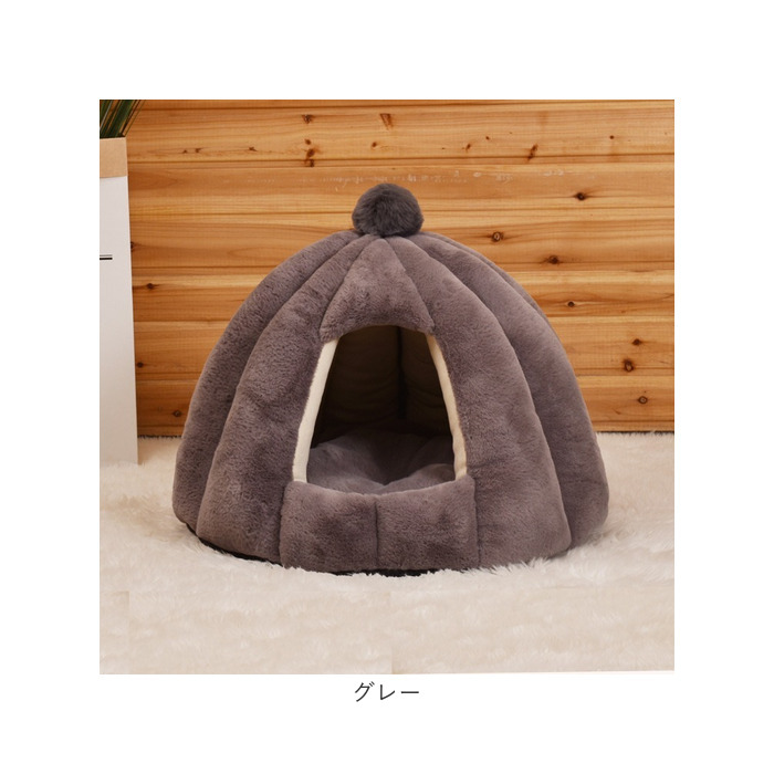 ペットハウス 犬 猫 通販 ベッド ハウス ペットベッド ドーム ドーム型 ペット用 テントベッド 家 キャットハウス クッション 取り外し可能 ペットハウス |  | 13