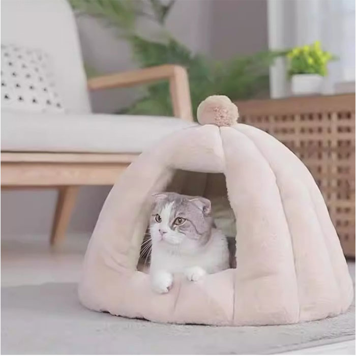 ペットハウス 犬 猫 通販 ベッド ハウス ペットベッド ドーム ドーム型 ペット用 テントベッド 家 キャットハウス クッション 取り外し可能 ペットハウス |  | 08