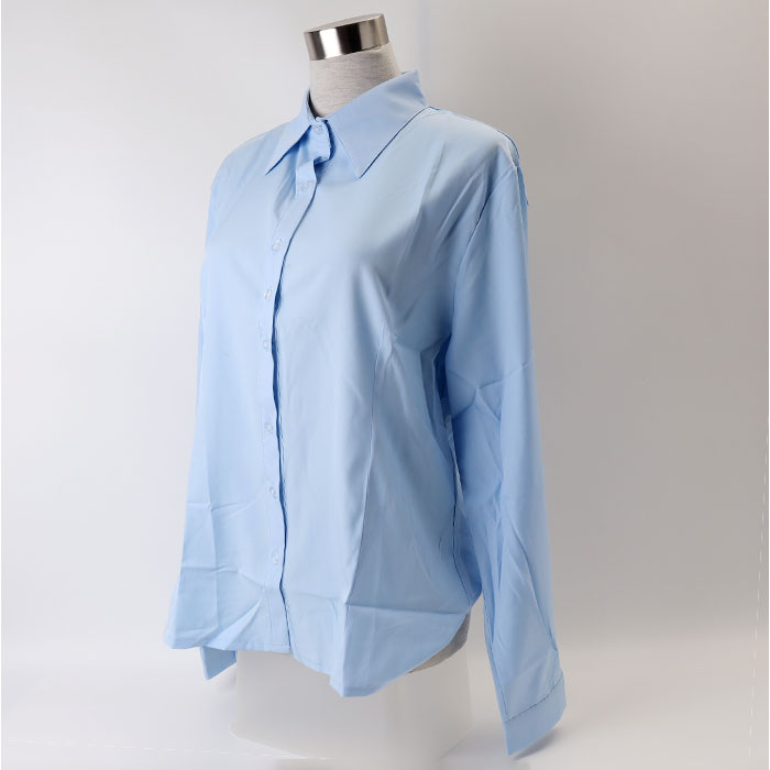 シャツ レディース 大きいサイズ 通販 長袖 長袖シャツ ブラウス ゆったり ぽっちゃり ビジネス オフィス 通勤 ワイシャツ リクルート 仕事 襟付き シャツ |  | 07