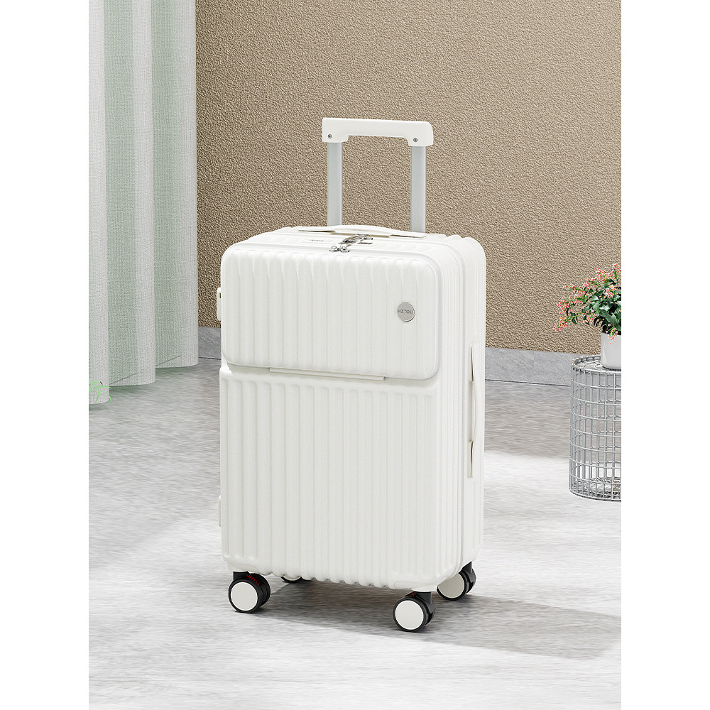 スーツケース フロントオープン M 通販 キャリーバッグ キャリーケース トランク トランクケース ロック付き ドリンクホルダー フック 静音 軽量 スーツケース | BACKYARD FAMILY | 01