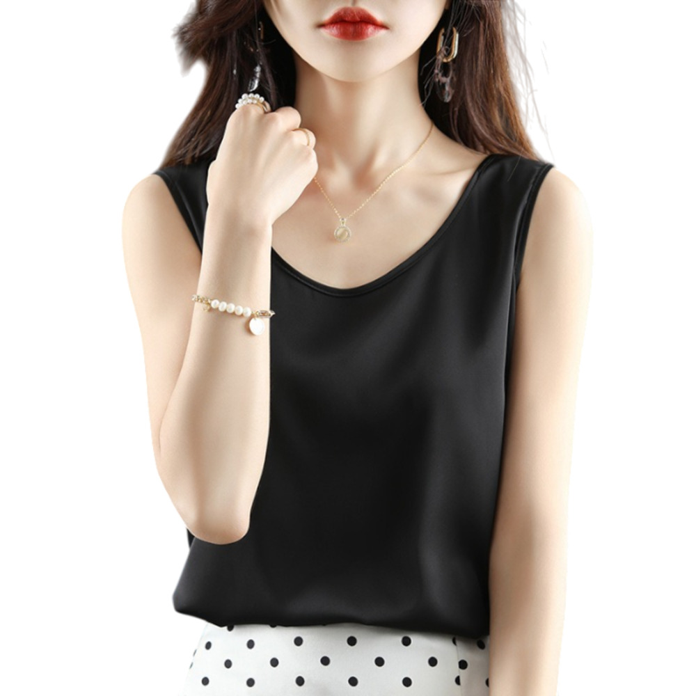 タンクトップ レディース 通販 ノースリーブ カットソー オフィス スーツインナー キャミソール 下着 シャツ インナー サラサラ レイヤード トップス 夏 | BACKYARD FAMILY | 03