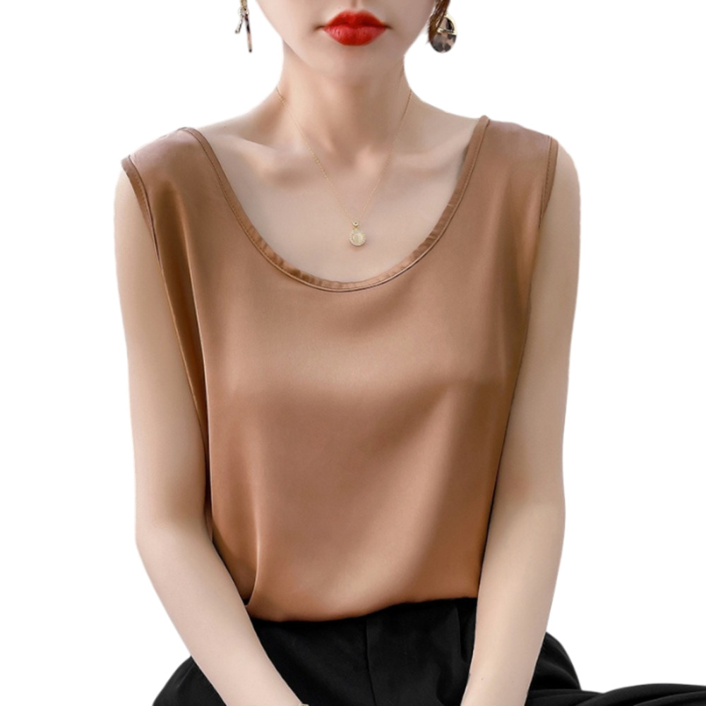 タンクトップ レディース 通販 ノースリーブ カットソー オフィス スーツインナー キャミソール 下着 シャツ インナー サラサラ レイヤード トップス 夏 | BACKYARD FAMILY | 04