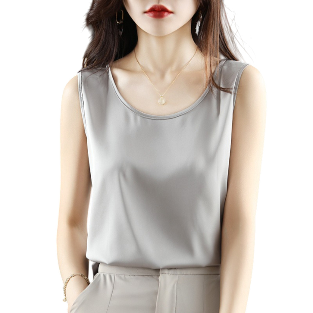 タンクトップ レディース 通販 ノースリーブ カットソー オフィス スーツインナー キャミソール 下着 シャツ インナー サラサラ レイヤード トップス 夏 | BACKYARD FAMILY | 06