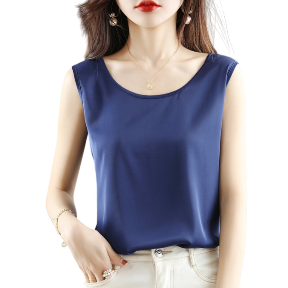 タンクトップ レディース 通販 ノースリーブ カットソー オフィス スーツインナー キャミソール 下着 シャツ インナー サラサラ レイヤード トップス 夏 | BACKYARD FAMILY | 01