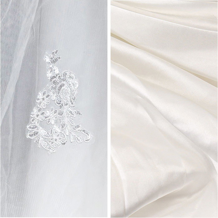 ウェディングドレス 袖あり Aライン 通販 ウエディングドレス ブライダルドレス トレーン ドレス レディース パーティドレス 白 ホワイト  ウェディングドレス | BACKYARD FAMILY | 12