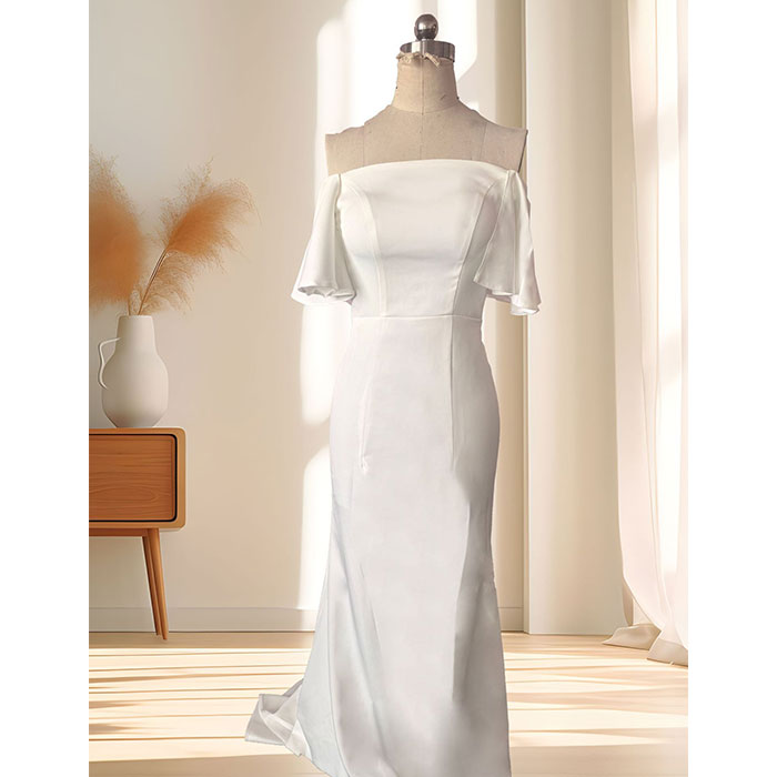 ウェディングドレス マーメイド オフショルダー 通販 ウエディングドレス ブライダルドレス ドレス レディース トレーン パーティドレス  ウェディングドレス | BACKYARD FAMILY | 09