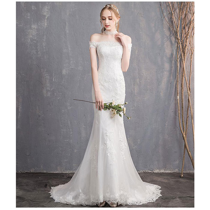 ウエディングドレス マーメイドライン 通販 マーメイド 白 ホワイト ウェディング ウエディング ブライダルドレス ２次会 前撮り ウエディングドレス | BACKYARD FAMILY | 10