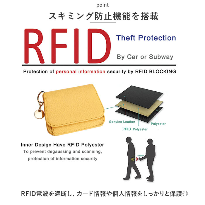 本革 RFID 通販RFID 本革 財布 コインポケット 三つ折り財布 三つ折り 折り財布 財布 ミニ財布 ウォレット カード マルチカード 小銭入れ 小銭 お札入れ お札 | ブランド登録なし | 22