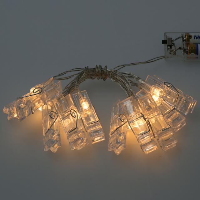 ガーランドライト LED 通販 ガーランド ライト インテリア 子供部屋 リビング 誕生日 飾り 結婚式 クリップ 洗濯バサミ型 ピンチ付き ガーランドライト | ブランド登録なし | 01