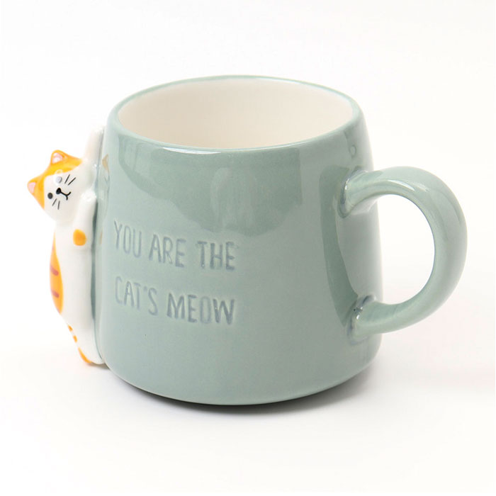 マグカップ オシャレ かわいい 通販 つめとぎマグ コップ マグ まぐ コーヒーカップ カップ かわいい猫 ネコ ねこ 300ml つめとぎ 爪痕 HAPPY cat マグカップ | BACKYARD FAMILY | 07