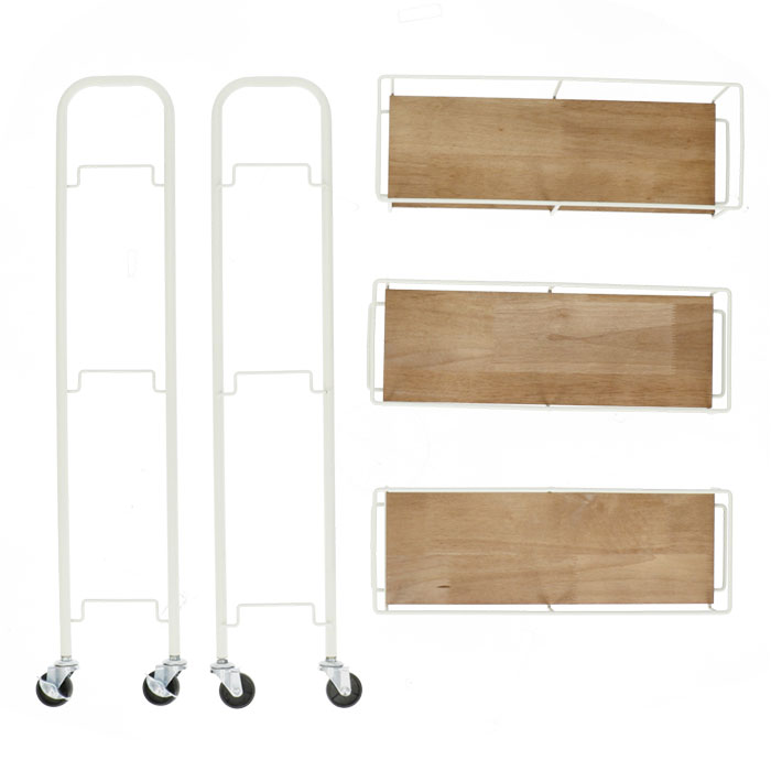 キャスター付き ワゴン 収納 通販 収納ラック 収納カート サイドワゴン キッチンワゴン スリムカート スキマ収納 隙間収納 すきま収納 ZU-601 キャスター付き |  | 11