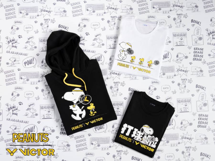 VICTOR スヌーピー PEANUTS×VICTOR コラボパーカー T-SNE C : t-snec 