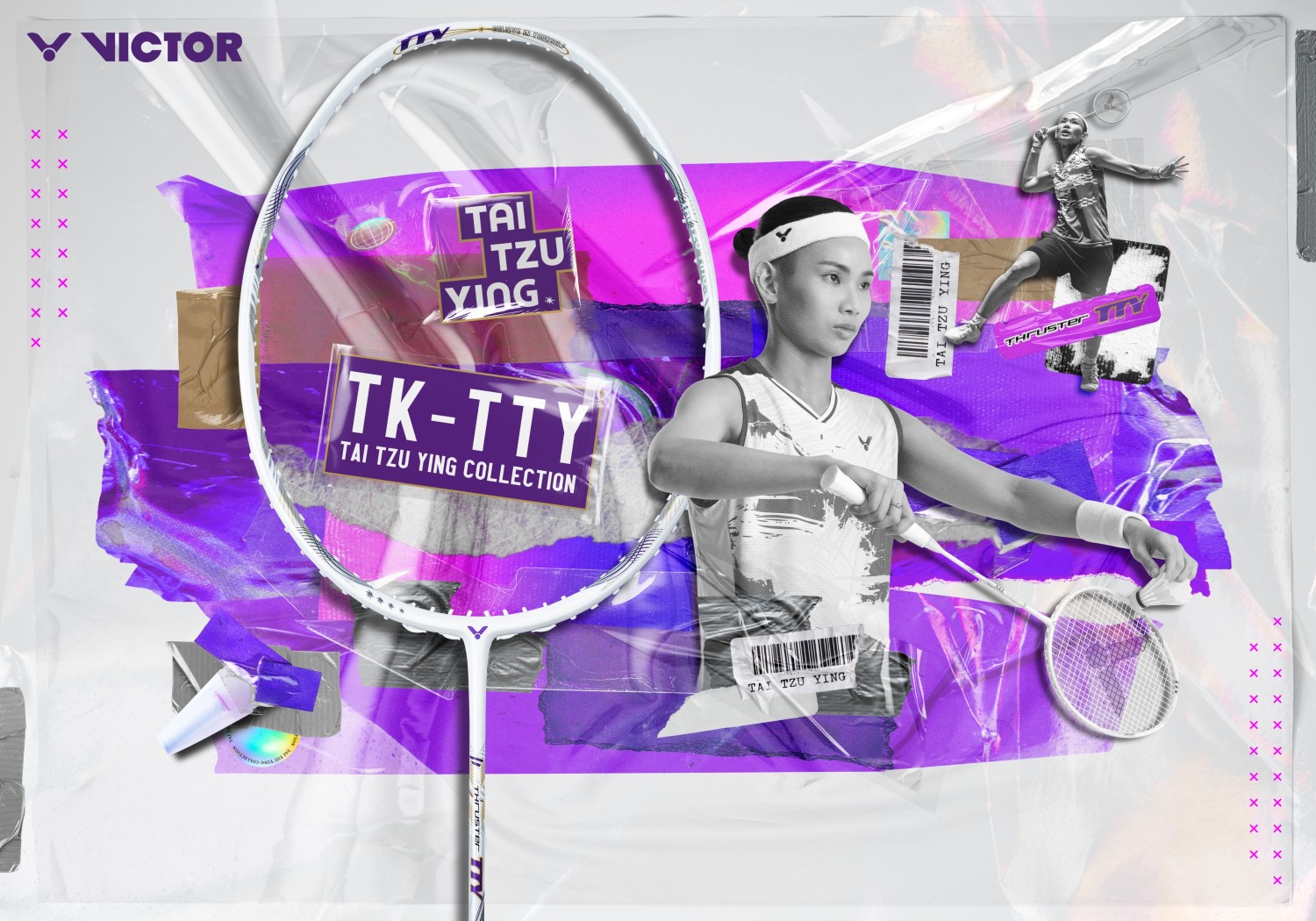 VICTOR バドミントンラケット　TK-TTY(タイツーイン)1本 VICTOR(スポーツ) VICTOR TTY THRUSTER TK-TTY タイツーイン