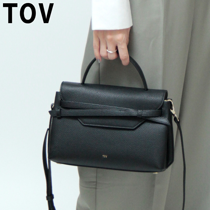 TOV バッグ トーヴ ハンドバッグ トップハンドル ワンハンドル 2way 斜めがけ 本革 レディース MIMI M T23W02B250｜bag-danjo