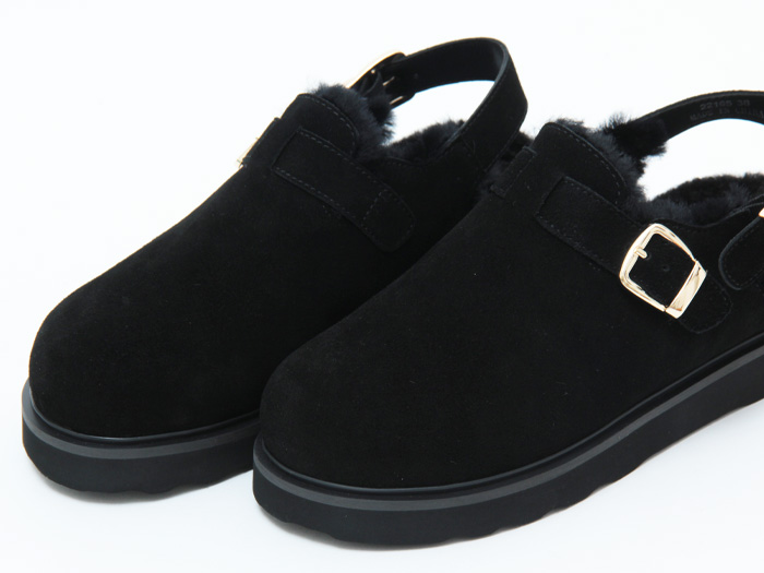 正規品 / MOHI モヒ サボ サンダル ファー ボア レディース 厚底  