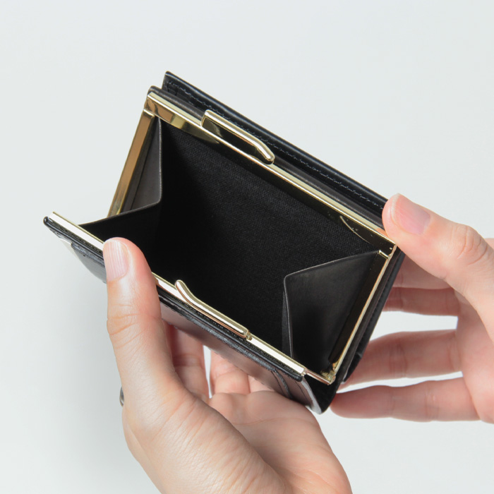 pomtata 財布 ポンタタ コンパクト財布 折り財布 がま口 本革 ソフトレザー レディース p2604 GAB FOLD WALLET  0123-1543