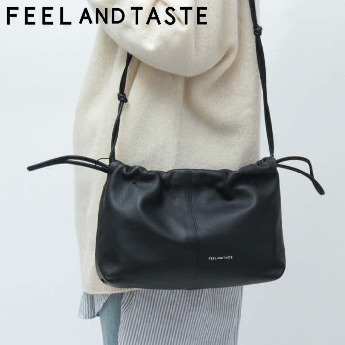 feel and taste バッグ フィールアンドテイスト ショルダーバッグ 巾着バッグ ミニバッグ 斜めがけ 横長 本革 レディース ALDO  B450