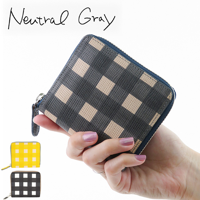 Neutral Gray クルーセ 財布 ニュートラルグレイ ミニ財布 二つ折り