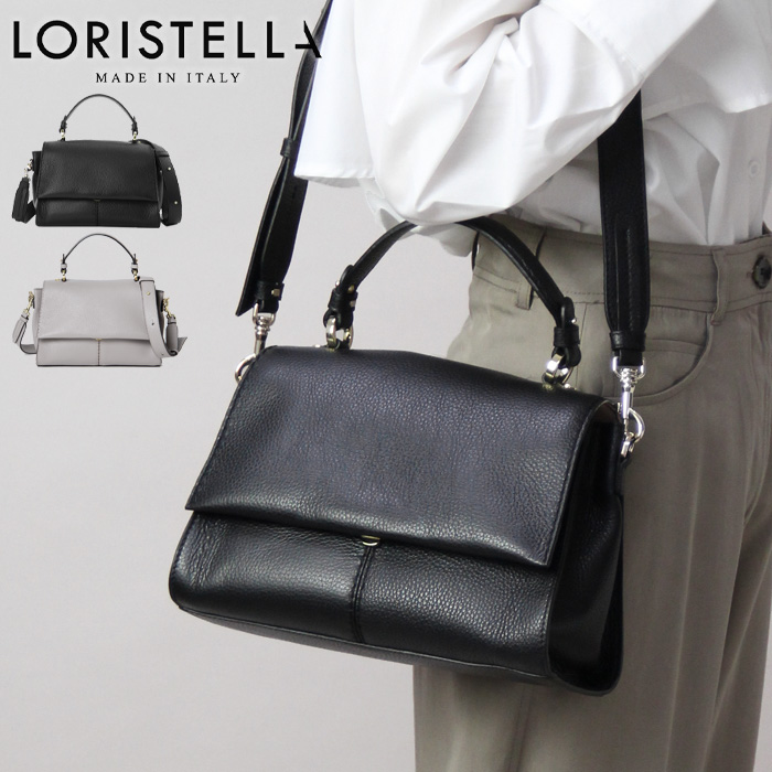 ロリステッラ LORISTELLA ハンドバッグ ショルダーバッグ ポシェット付き 2way 肩掛け 斜め掛け 本革 レディース muriel 2605