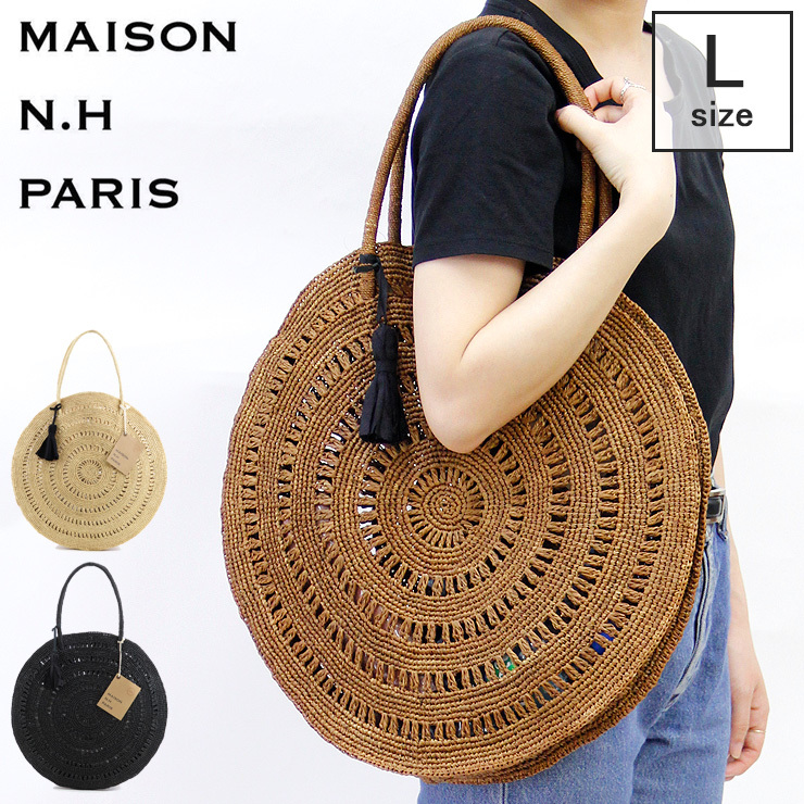 MAISON N.H PARIS サークルミディアムバッグ-