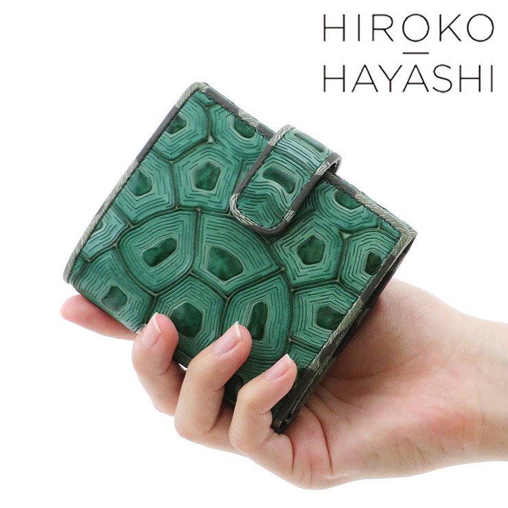 hiroko hayashi 財布 ヒロコハヤシ ミニ財布 二つ折り財布 薄型 本革